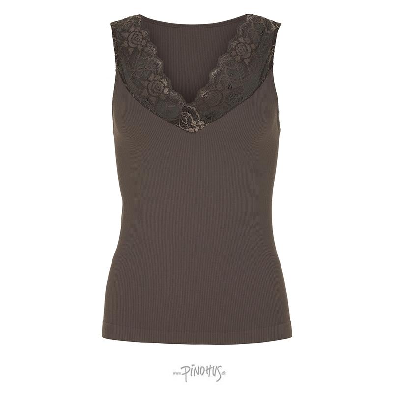 Tim & Simonsen Belen Ribtop Blonde Mocca - Mikrofiber  - 5714818058294