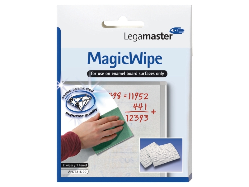 Hvid Rensesvamp Magicwipe Til Whiteboard Mikrofiber Sæt Stk - Legamaster Mikrofiber  - 8713797052269