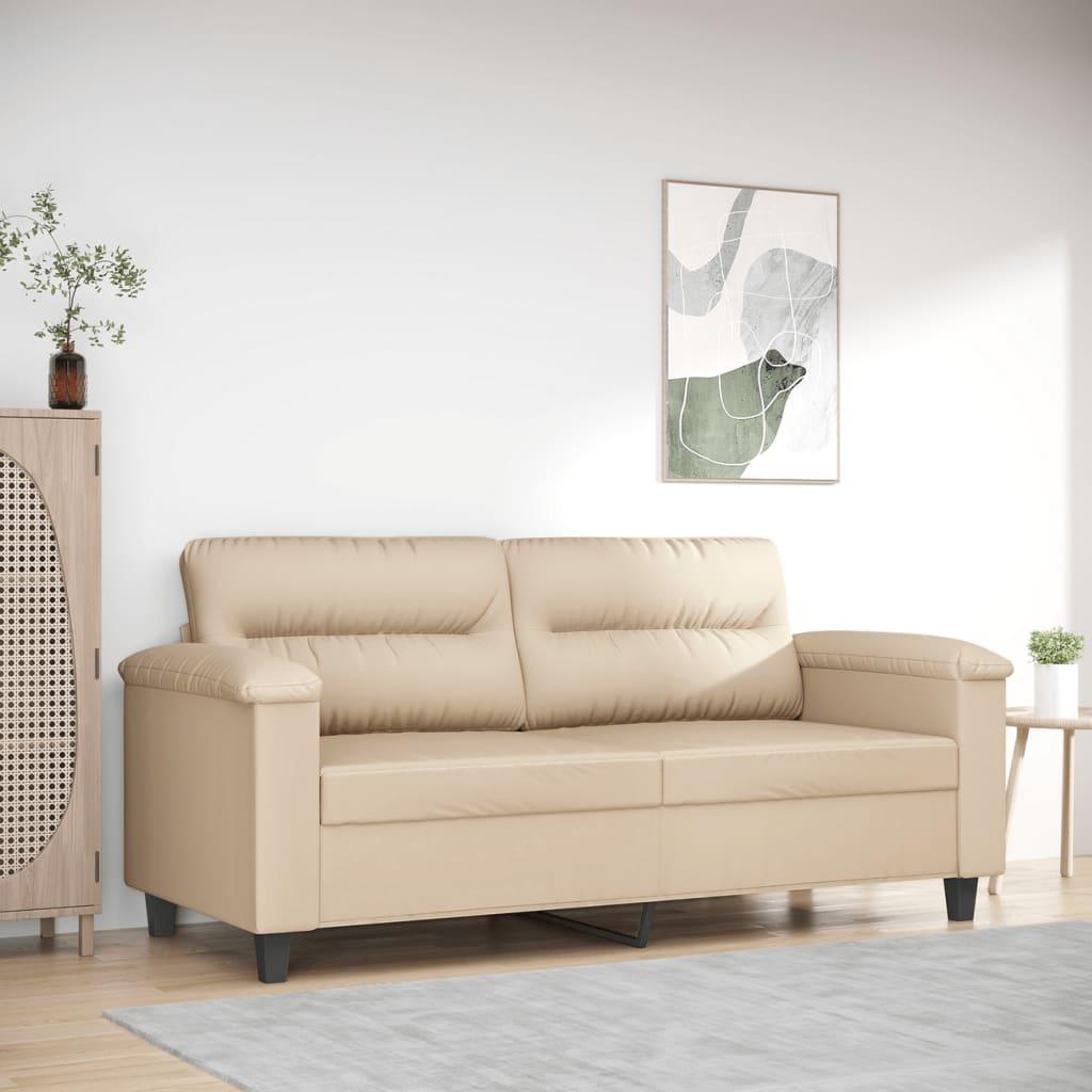 Personers Sofa 140 Mikrofiberstof Cremefarvet - Mikrofiber  - 8721012136502