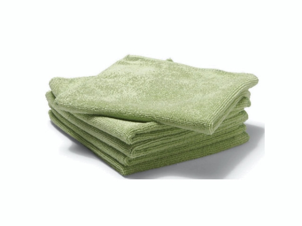 Grøn Microfiberklud 40x40cm 10stk Pak - Øvrige Mikrofiber  - 5701084012686