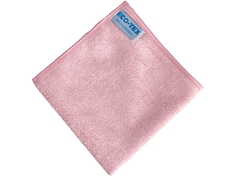 Microfiberklud Neutral 32x32cm Økotex Rød Stk Krt - Multi Mikrofiber  - 5701962072078