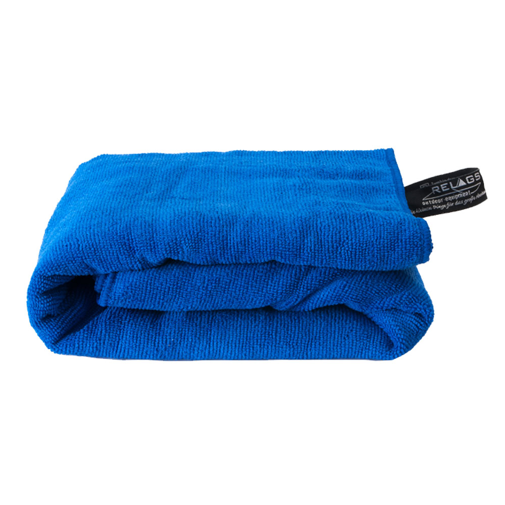 Basicnature Microfiber Håndklæde Blå 150 - Basicnature Mikrofiber  - 4021504278593