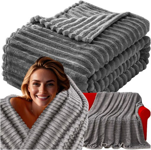 Blødt Mikrofiber Tæppe 160x200 Komfort Varme Til Kolde Dage - Ruhhy Mikrofiber  - 5900779952782
