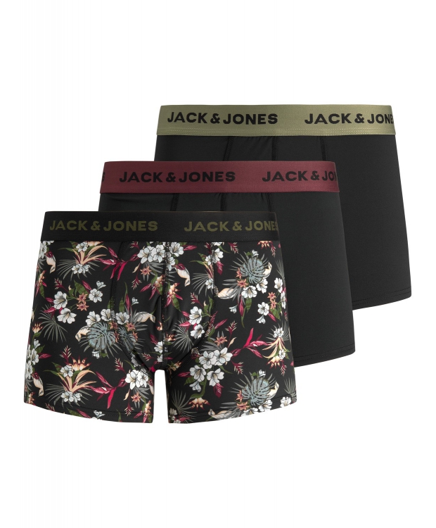 Multifarvet Jack & Jones Pak Underbukser Med Microfiber Flerfarvet Til Herre - Mikrofiber  - 5715108003444