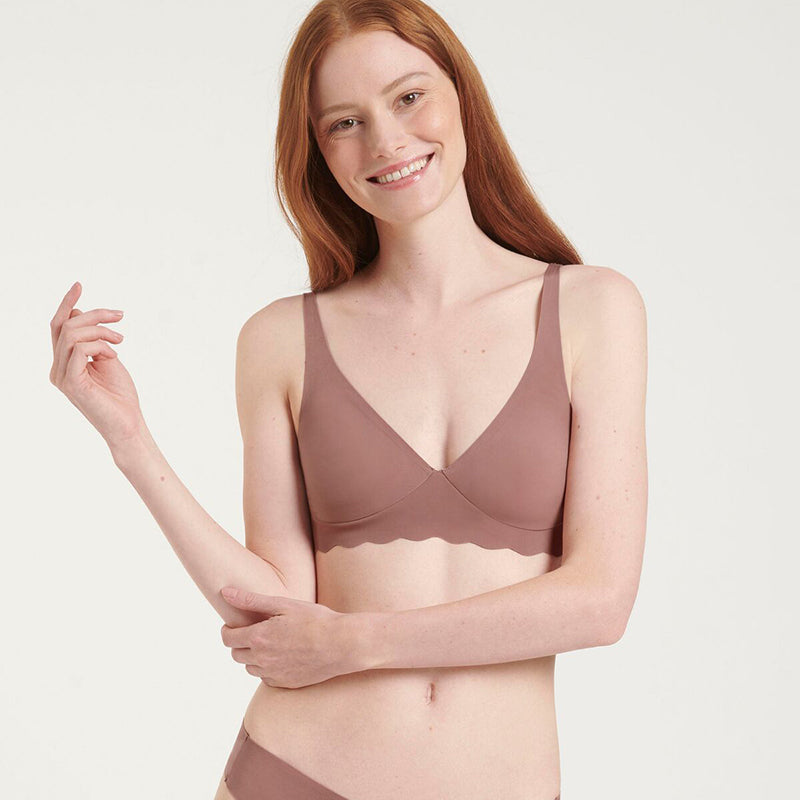 Brun Sloggi Zero Microfibre Soft Uden Bøjle Størrelse: Dame - Sloggi Mikrofiber  - 7613142236614