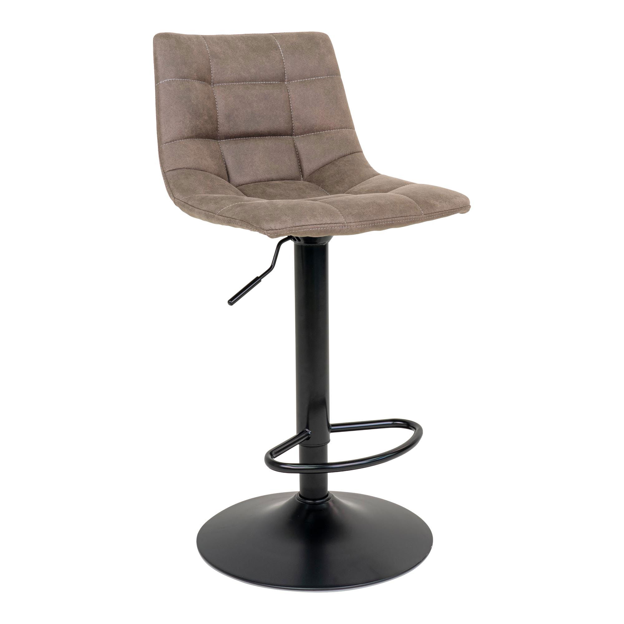 Middelfart Barstol Barstol Microfiber Lysebrun Med Sorte Ben Hn1281 - House Nordic Mikrofiber  - 5713917009374