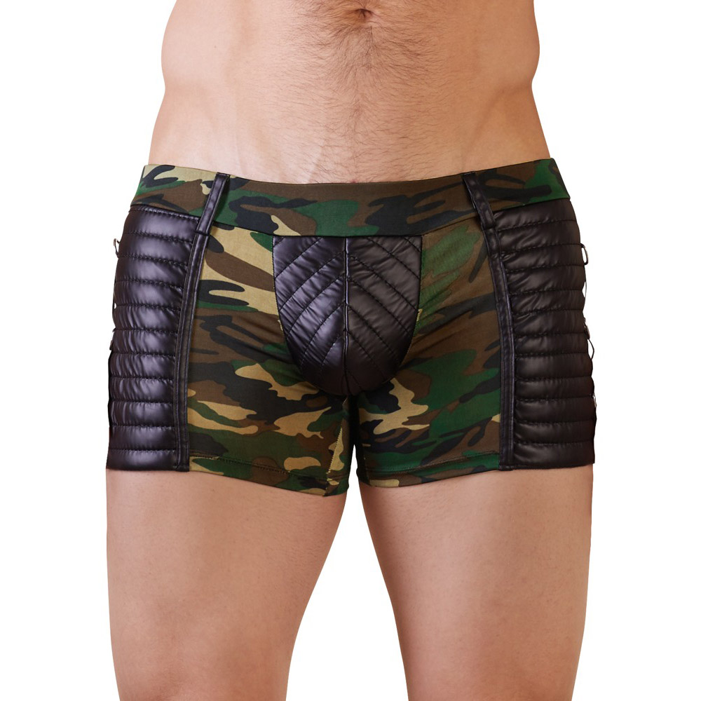 Grøn Nek Korte Boksershorts Til Mænd Camouflage - Nek Mikrofiber  - 4024144376292