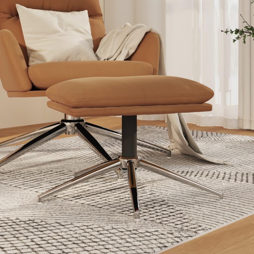 Fodskammel 60x60x35 Mikrofiberstof Gråbrun - Boligcenter Mikrofiber  - 8720286825037