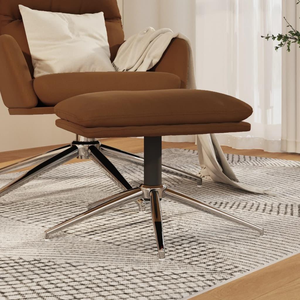 Fodskammel 60x60x35 Mikrofiberstof Brun - Boligcenter Mikrofiber  - 8720286825020