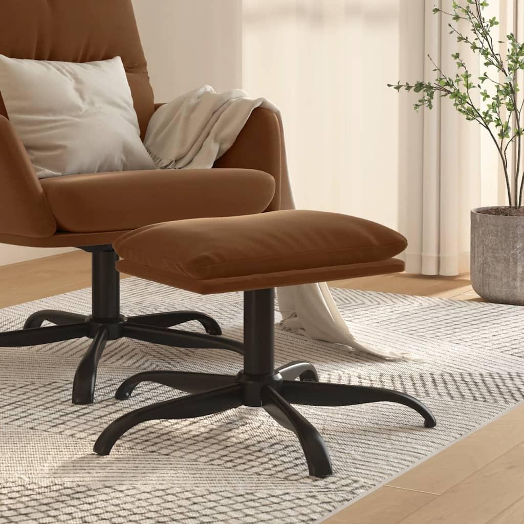Fodskammel 60x60x36 Mikrofiberstof Brun - Boligcenter Mikrofiber  - 8720286825648