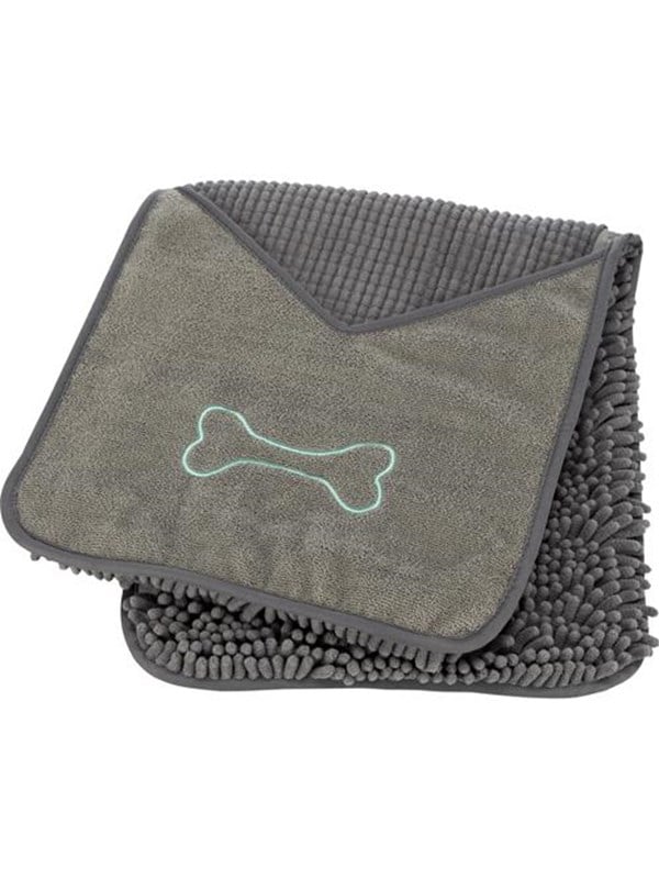 Trixie Towel With Pockets Microfibre Grey - Trixie Mikrofiber  - 4011905235776