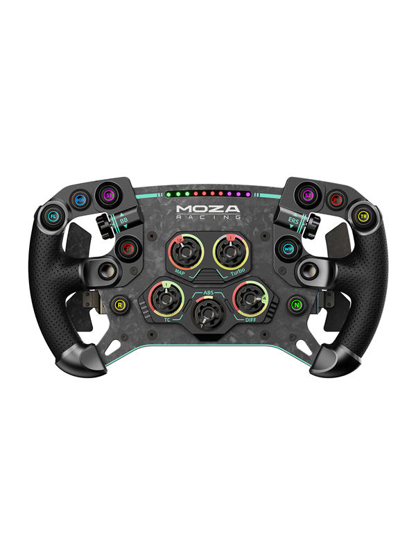 Moza Racing Moza V2p Microfiber Leather Steering Wheel Wired Wheel - Moza Racing Mikrofiber  - 0723497239899