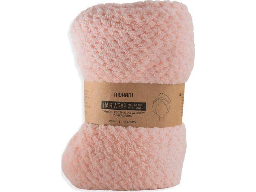 Pink Mohani Mohanihair Wrap Microfiber Hair Turban Towel - Mohani Mikrofiber  - 5902802721501