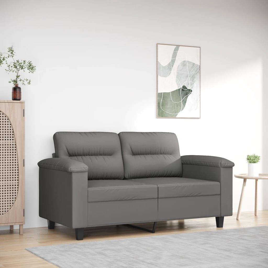 Personers Sofa 120 Mikrofiberstof Mørkegrå - Mikrofiber  - 8721012136427