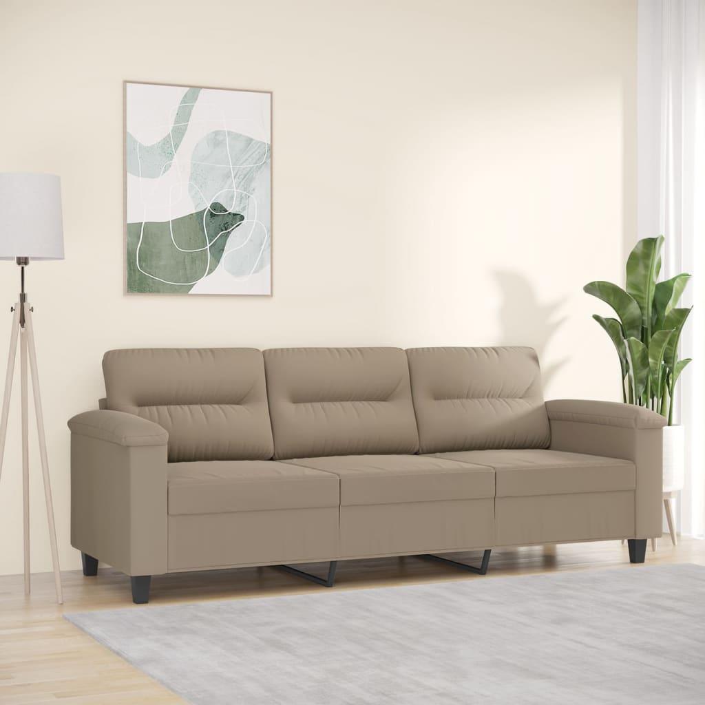 Personers Sofa 180 Mikrofiberstof Gråbrun - Mikrofiber  - 8721012136526