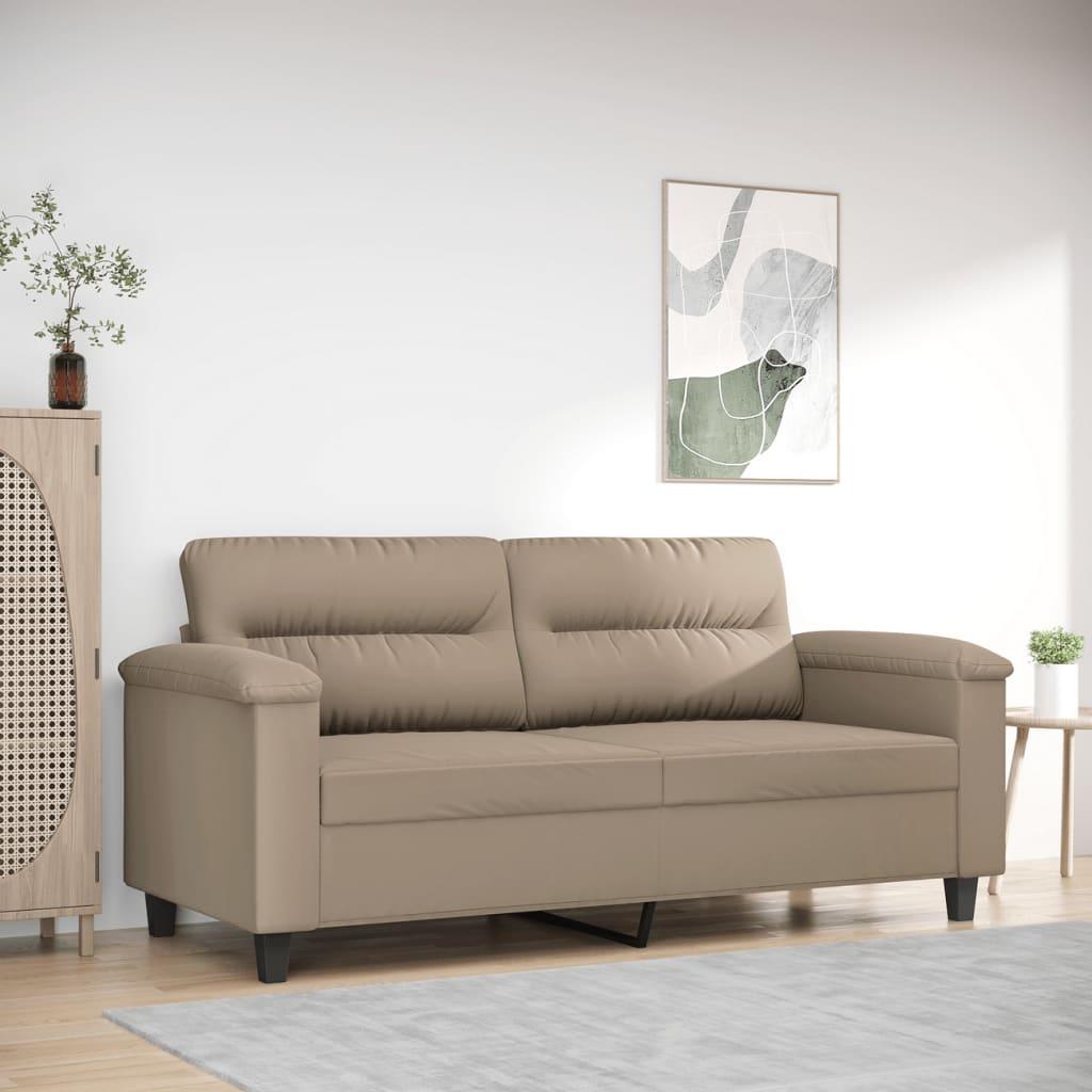 Personers Sofa 140 Mikrofiberstof Gråbrun - Mikrofiber  - 8721012136465