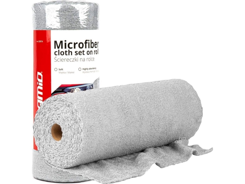 Amio Mikrofiberhåndklæder Rulle 30x30 Stk 120g Amio 03974 - Amio Mikrofiber  - 5903293039748