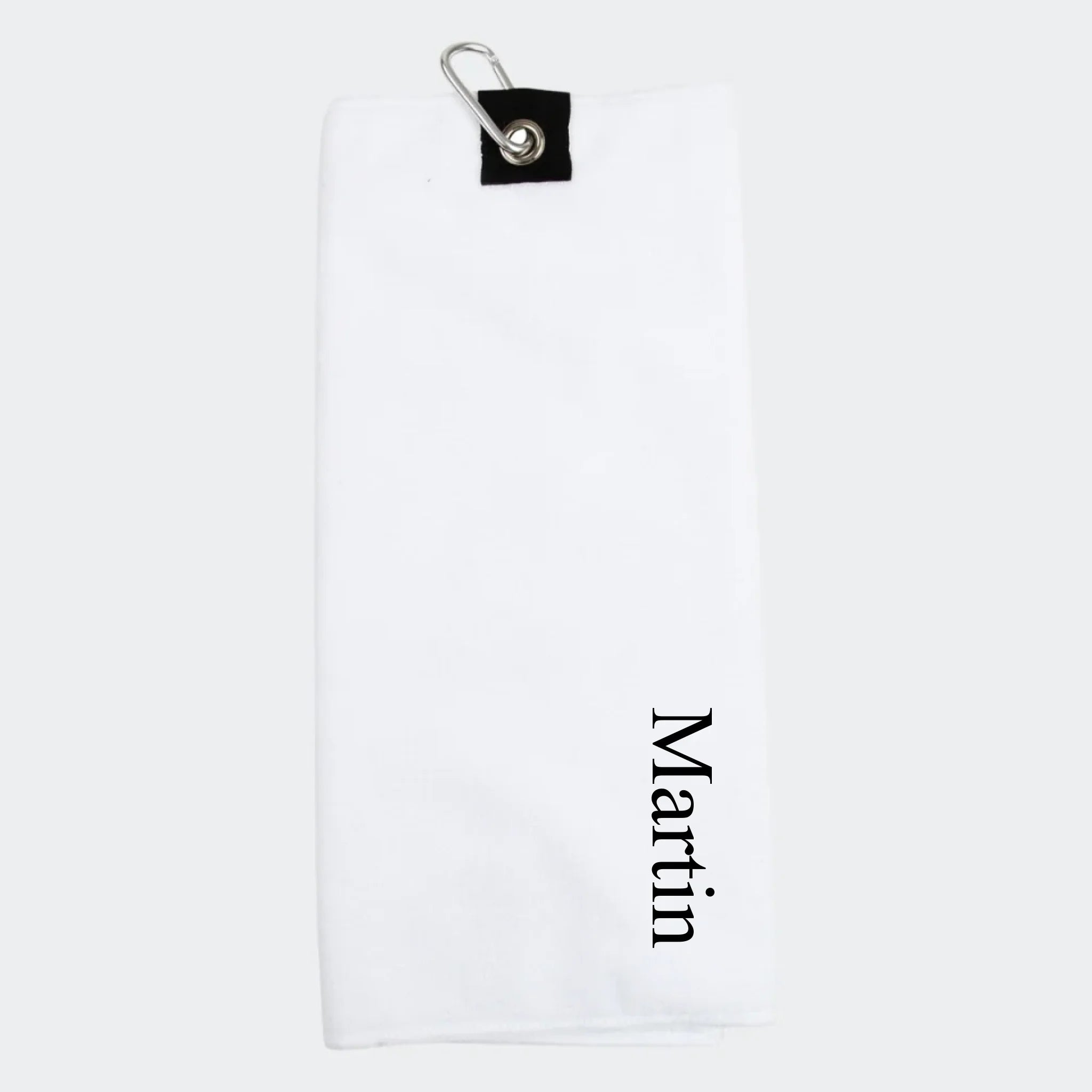 Hvid Golfhåndklæde Golfhåndklæde - 123unik Mikrofiber