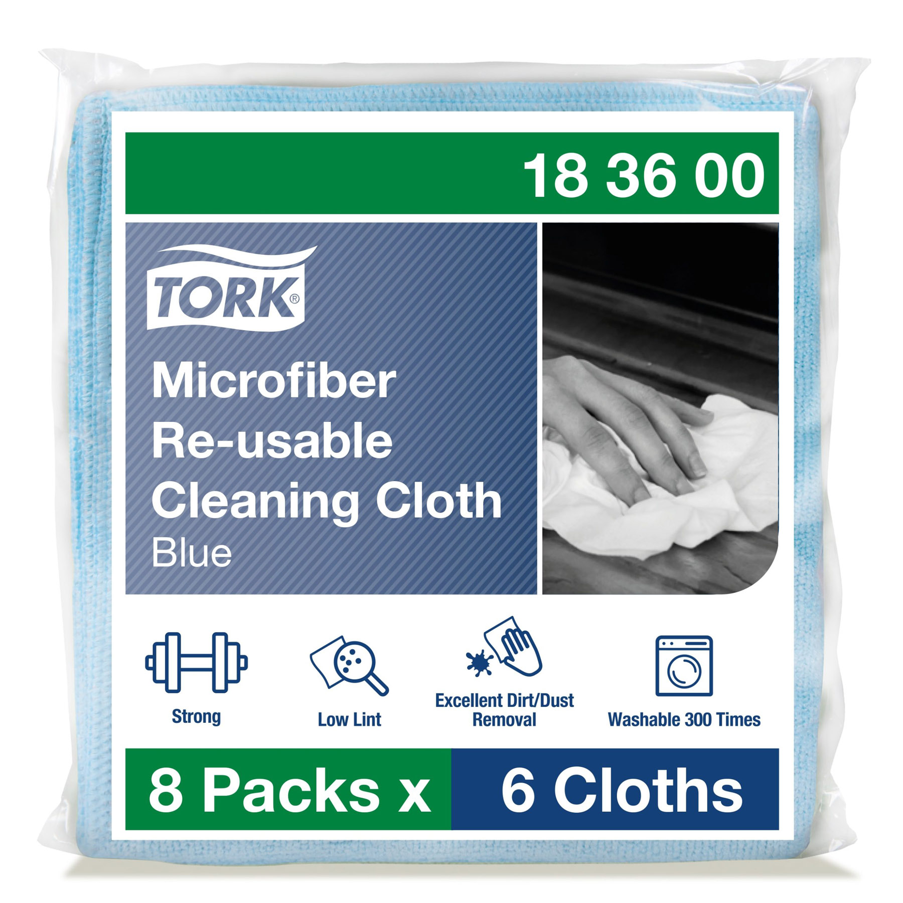 Bl Tork 183600 Premium Mikrofiberklud å - Tork Mikrofiber  - 7322541265728