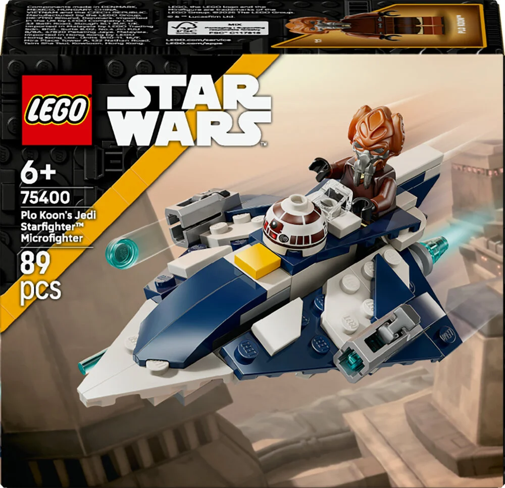 75400 Lego Star Wars Microfighter Plo Koonsamptrade Jedi Stjernejager - Lego Mikrofiber  - 5702017817446