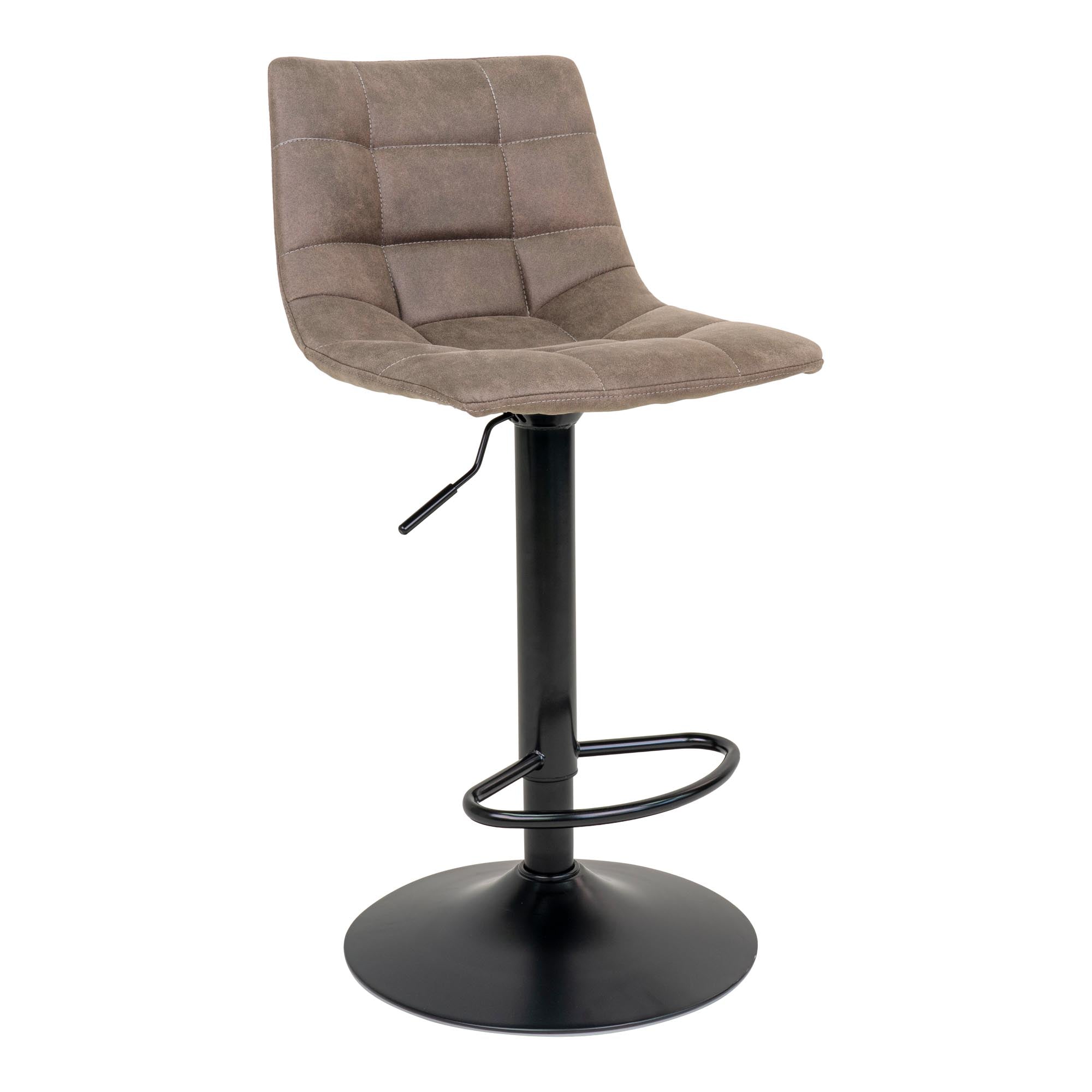 Brun Middelfart Barstol Barstol Microfiber Lyse Sorte Ben Hn1281 Sæt Stk - Housenordic Mikrofiber  - 5713917009374