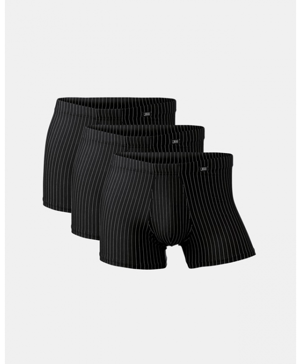 Sort Jbs Pak Microfiber Boxershorts Underbukser Med Striber Til Herre - Jbs Mikrofiber  - 5709405784168