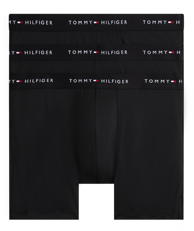 Sort Tommy Hilfiger Underwear Pack Microfiber Boxer Briefs Large - Tommy Hilfiger Mikrofiber
